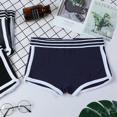 1 piece Women Panties Female Boxer Boyshort Low Waist Sport comfortable and breathable Underwear Ladies Pants Intimate Lingerie - Elanique