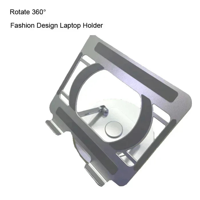 Adjustable Standing Laptop Desk Stand Portable Aluminum Laptop Stand with Dual Cooling Fans Suitable for Bed Sofa