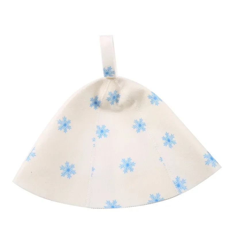 1PC Felt Head Protection Bath Anti Heat Free Size Russian Style Shower Cap Sauna Hat Sauna Vaporarium Accessories Wholesale New