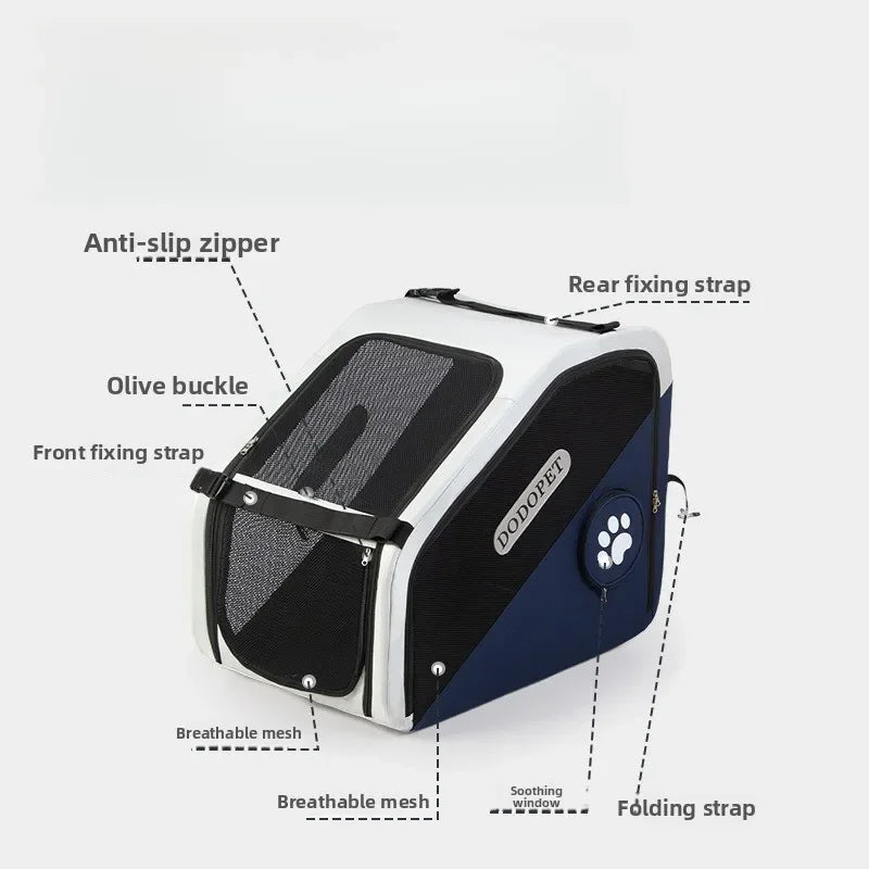 Pet Carriers Car Cage Portable Breathable Dogs Going Out Travel Foldable Kennel Pet Supplies Cages Accessories Transportin Perro