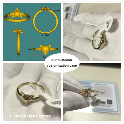 Personalized Customized Jewelry Gold or Silver Pendant Necklace Earrings Weddings Ring Professional High Quality Factory Price