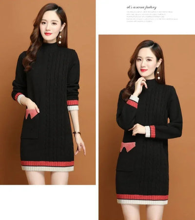 Woman Knitted Dress Bodycon Crochet Dresses for Women Cheap Casual Thic X Elegant Luxury Long Sleeve Aesthetic Sensual Sexy Xxl