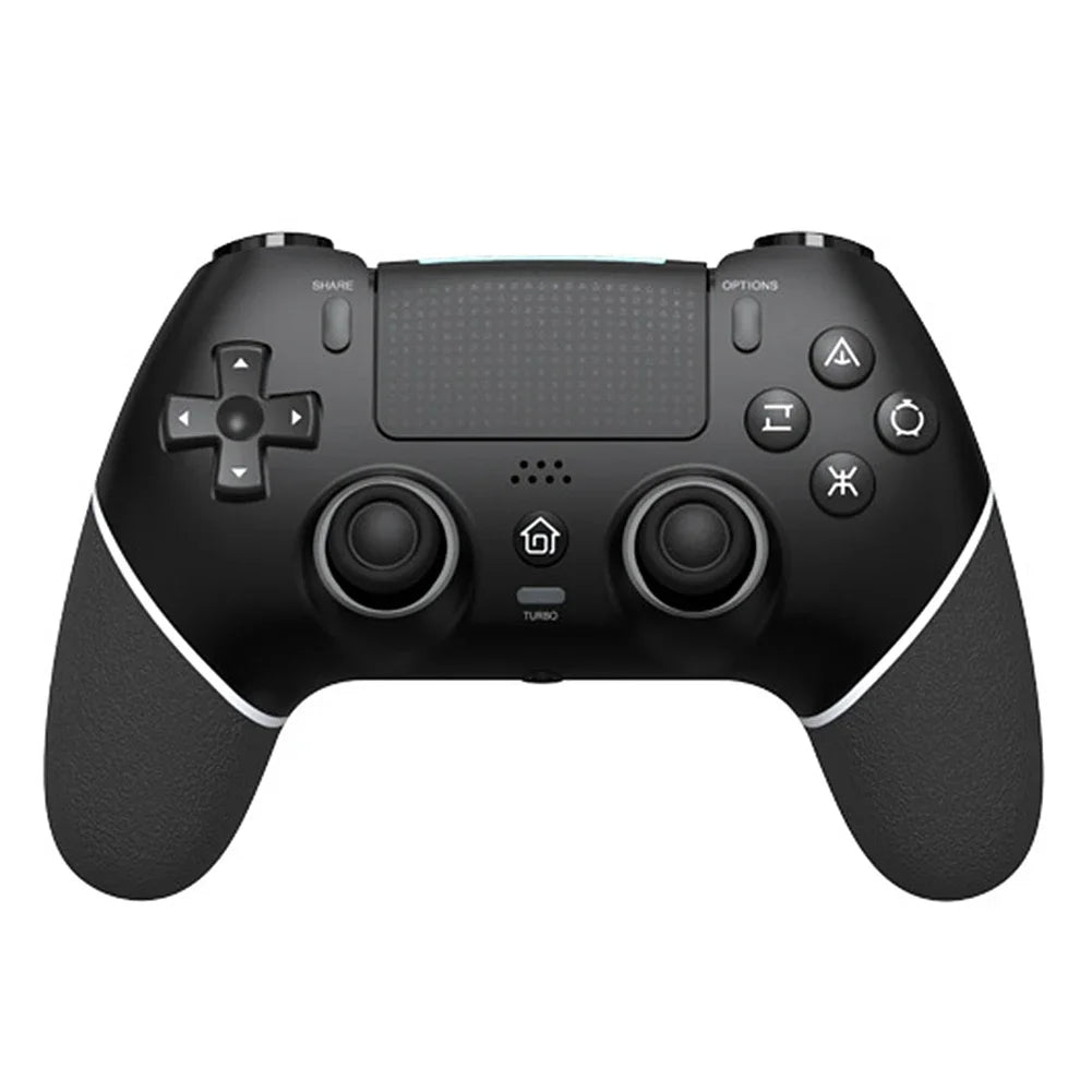 Wireless Gaming Controller 6 Axis Gyro Bluetooth Console Controller Macros Turbo Dual Vibration Hall Effect Joystick for PS4