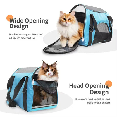 Portable Dog Cat Carrier Bag Pet Puppy Travel Bags Breathable Mesh Small Dog Cat Dogs Outdoor Tent Carrier Outgoing Pets Handbag