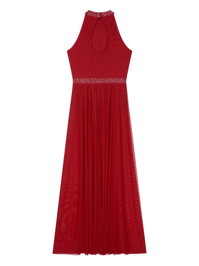 Women Lyrical Contemporary Ballroom Modern Dance Costume Dancing Prom Gown Side Split Maxi Dress for Ballet Gymnastics Skating