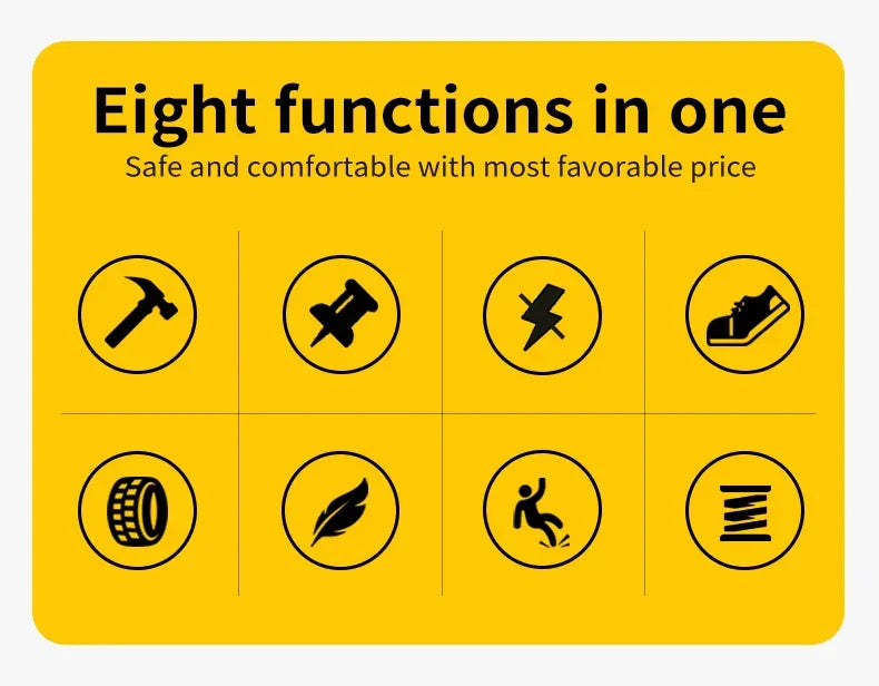 New men's safety shoes, puncture resistant work shoes, men's protective shoes, wear-resistant work boots  Tactical Boots