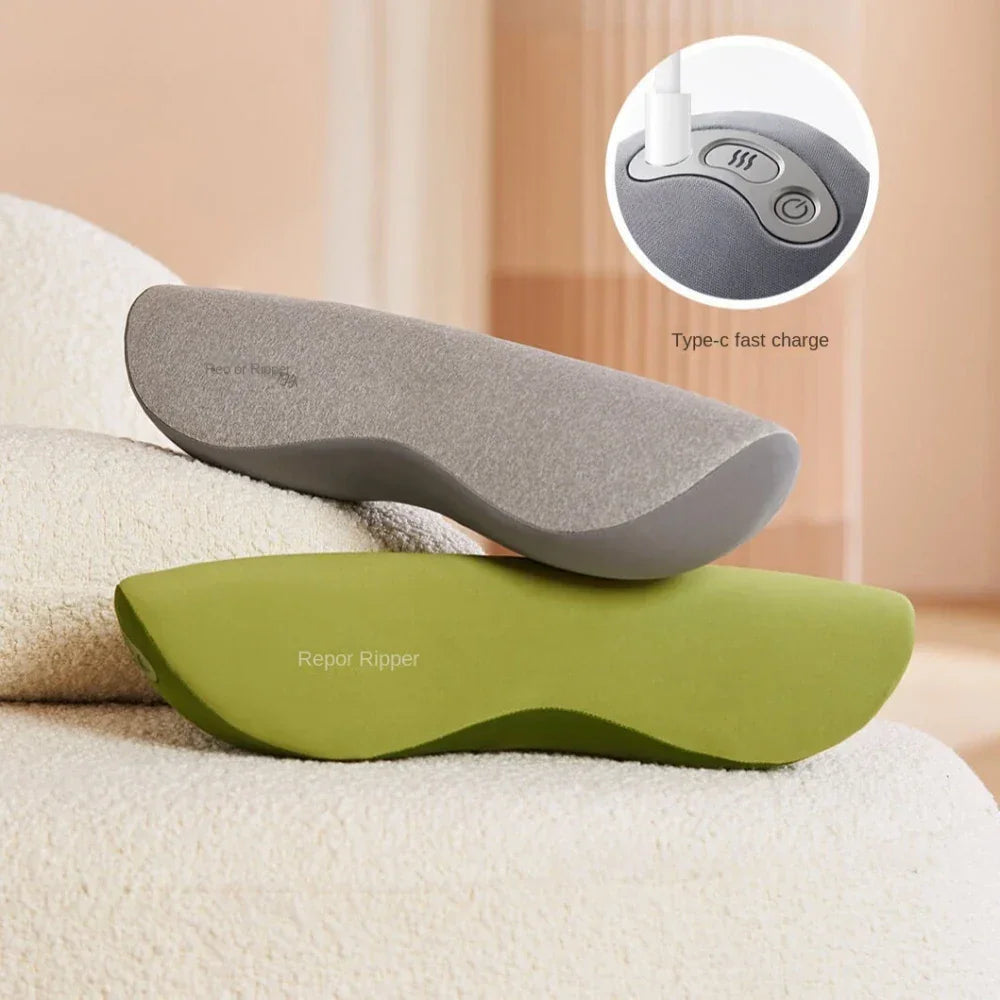 Multi Functional Smart Cervical Stretching Hot Compress Pillow for Neck Protection Kneading & Massage Pillow for Neck & Waist