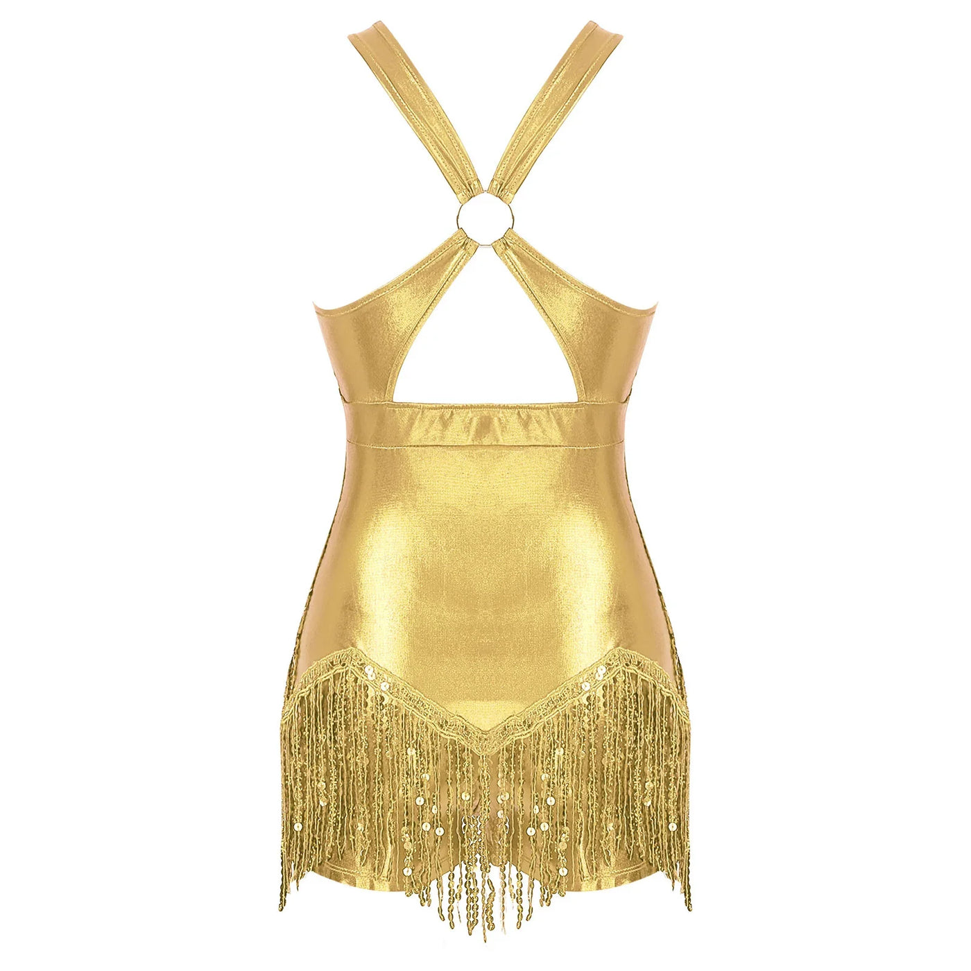 Women's Sequin Dance Dress Latin American Dance Costume Body Sleeveless Classical Samba Rumba Dresses Jazz Ballerina Dancewear