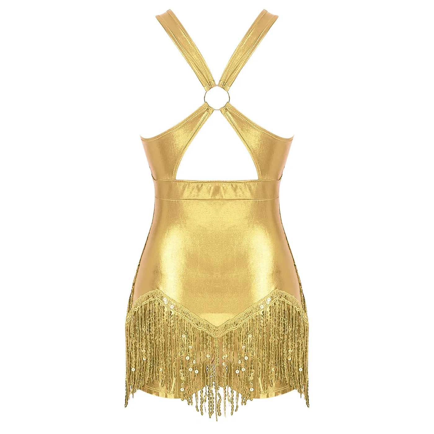 Women's Sequin Dance Dress Latin American Dance Costume Body Sleeveless Classical Samba Rumba Dresses Jazz Ballerina Dancewear