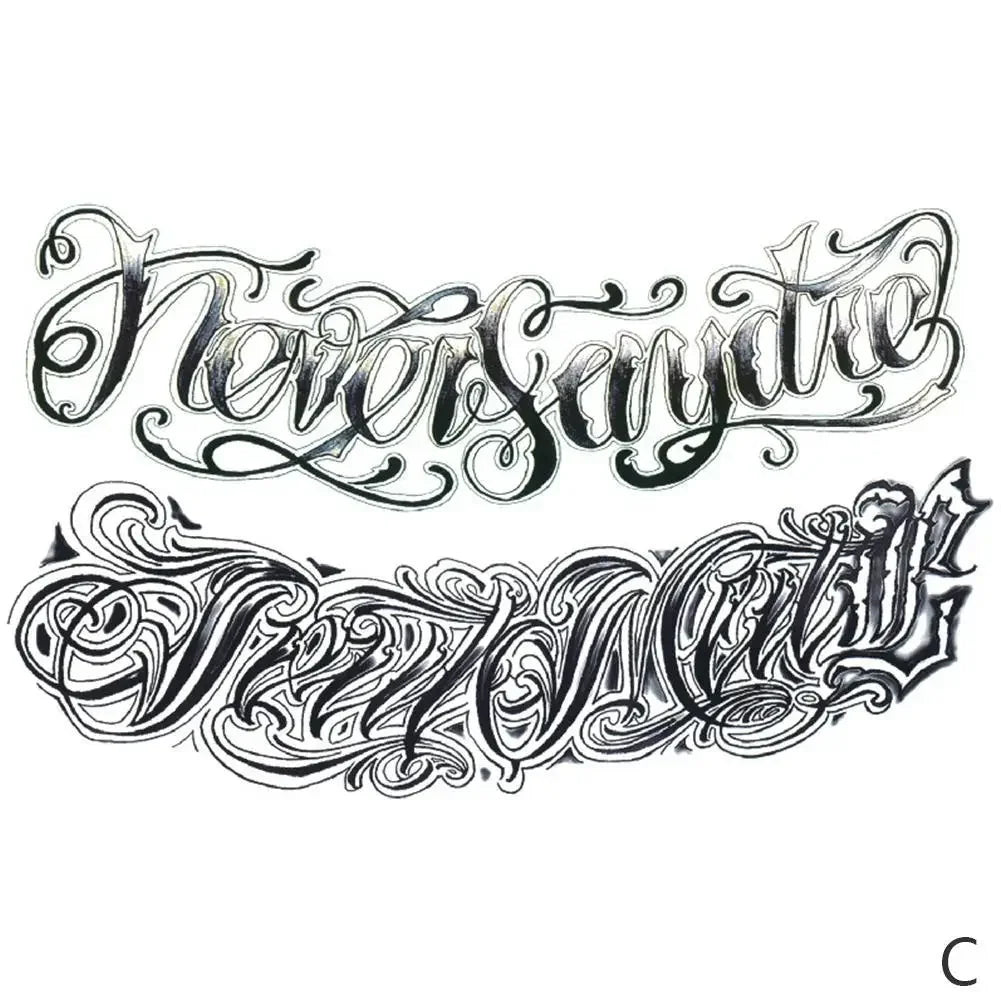 Temporary Tattoos Men Shoulder Tattoos Large Chest Body Sexy Tattoo Sticker Waterproof Tatoo Fake Make Up Pattern Stickers