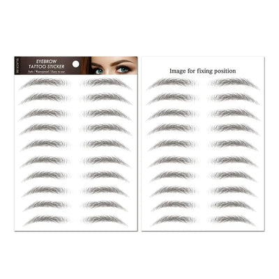 Temporary Tattoos Women Men Water Transfers Decals Simulation Eye Brow Eyebrow Stickers 6D Eyebrow Tattoos Stickers
