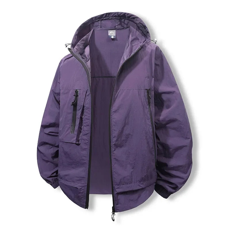 Summer Hooded Jacket Men Women Sun Protection Clothing Fishing Hunting Clothes Quick Dry Skin Windbreaker