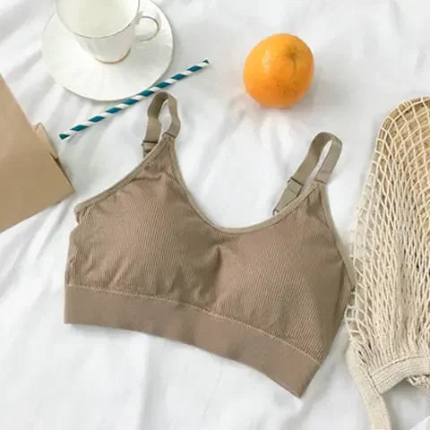 Women Hollow Out Padded Sports Bra Plus Size