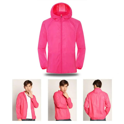 2024 Summer Hooded Jacket Men Women Waterproof Sun Coat Pockets Quick Dry Skin Ultra light Windbreaker Outdoor Jacket