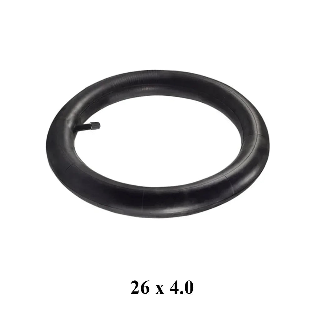 Snow Bicycle Butyl Rubber Inner Tube 26*4.0 26x4.0 Bike For Fat Bikes E-Bikes Snowmobiles Bicycles ATVs Black Tyre Cycling Parts
