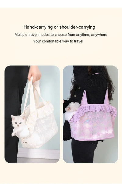 Pet Carrier Bag for Cat Small Dog Backpack Travel Car Seat Transport Moving Puppy  Women Animals Box Supplies Accessories