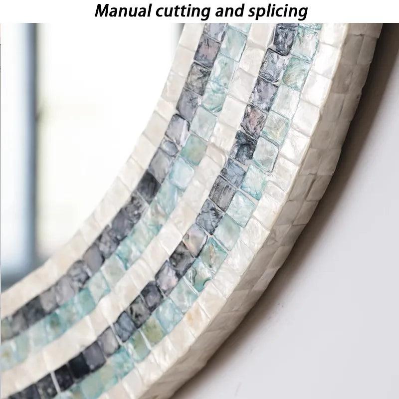 Wall hanging decorative mirrors living room glass bedroom bathroom aesthetics makeup mirror decor