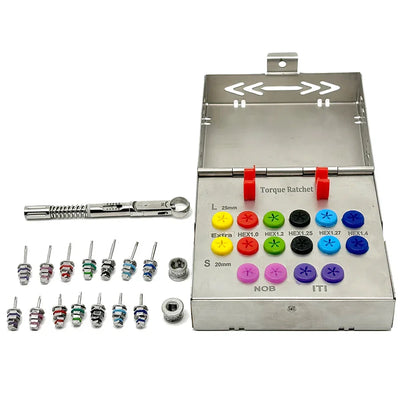 Dental Universal Implant Torque Kit Screwdriver Wrench for Prosthetic Restoration Ratchet Dentist Tools