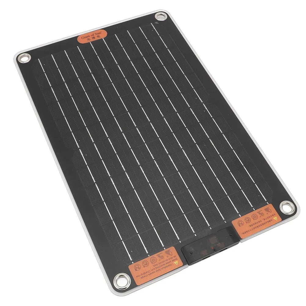 15W Portable Solar Panel with 2 USB Ports Camping Solar Panel Charger Solar Charger for Outdoor Camping Hiking Phone Charger