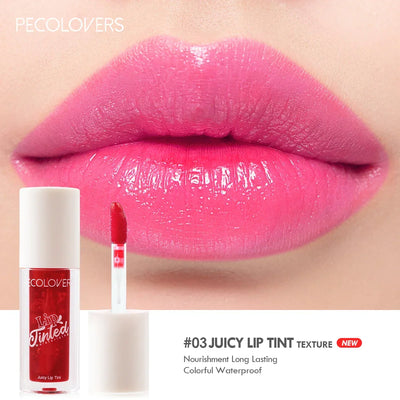 Girlish & Juicy Color Lip Tint with Moisture Essence, Long-Lasting Moisture & High Shine Plump and Pout Lip Plumper for Women