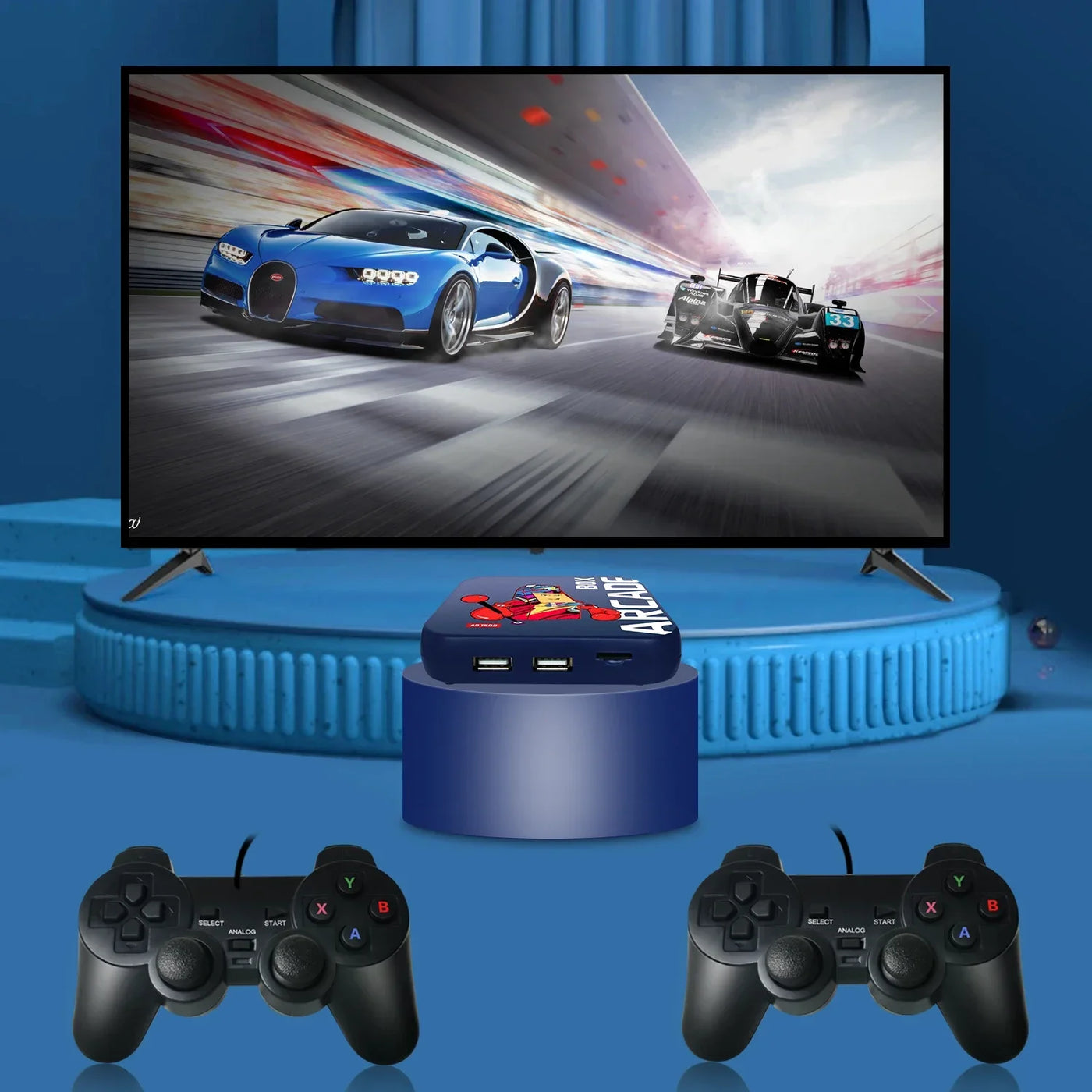 Arcade Box Game Console for PS1/DC/Naomi 64GB Classic Retro Games Super Console 4K HD video game console Projector Monitor Gifts