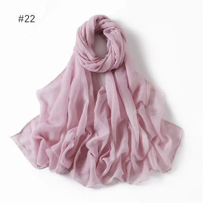 New Cotton Linen Scarf For Women Girls Students Autumn Classic Solid Color Scarves Retro Soft Foulard Viscose Female Wrap Shawls