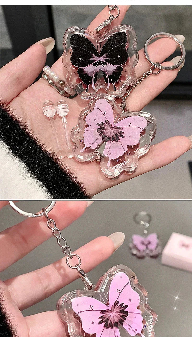 Butterfly Solid Lip Gloss Beauty Mirror Water Optical Gloss Gloss