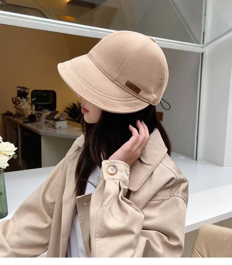 Women's Foldable Sunhat Summer Outdoor Beach Fisherman Hat Sunscreen UV Protection Cap Adjustable Cotton Wide Brim Bucket Caps