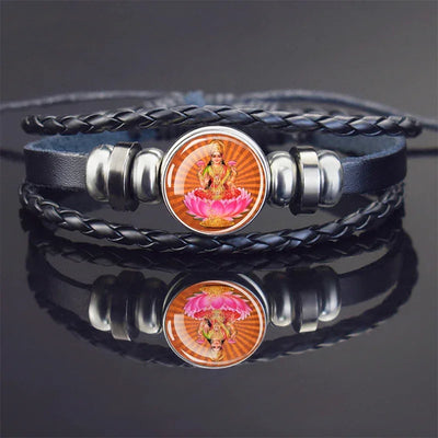 Hinduism God Bracelets Ganesha Vishnu Shiva Amulet Bracelet for Men Women Goddess of Kashmi Wealth Bangle India Buddhism Jewelry