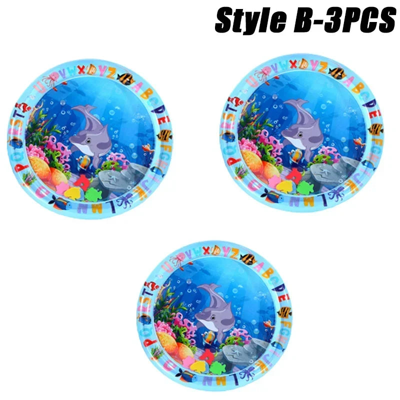 Summer Toys Baby Water Mat PVC Inflatable Cushion Infant Toddler Water Play Mat for Children Early Education Developing Baby Toy