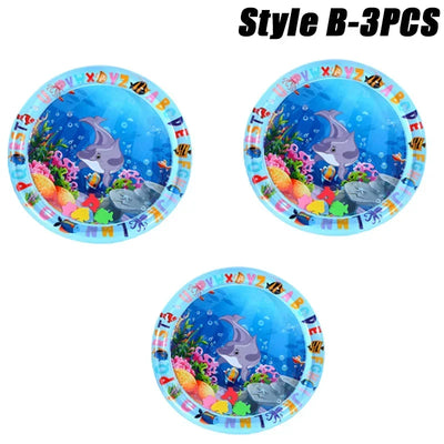 Summer Toys Baby Water Mat PVC Inflatable Cushion Infant Toddler Water Play Mat for Children Early Education Developing Baby Toy