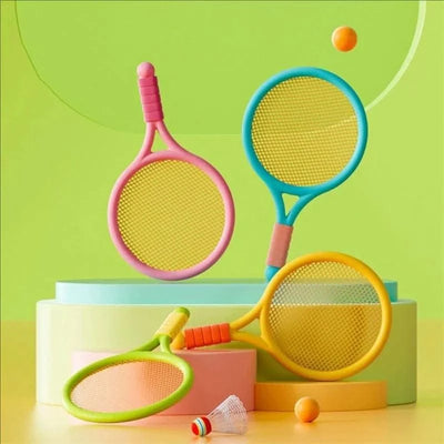 Children's badminton tennis racket exercise reaction ability beginners family outdoor beach tennis kindergarten baby parent-chil