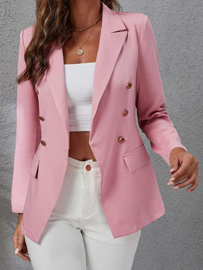 New in Autumn Winter New Blazers for Women Clothing Autumn and Winter Solid Color Fashion Casual Suit Slim Blazers Women