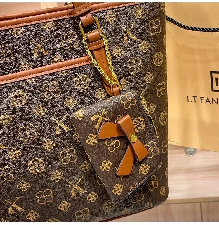 Brand handbag for women 2025 new spring/summer high-end texture retro designer single shoulder crossbody bag with large
