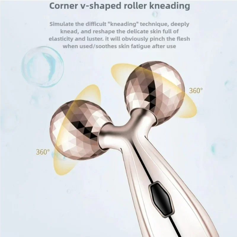 Fascia Tools Body Massager Lifting Manual 3D Roller Massager 2 Wheels V Face Beauty Instrument Massage Roller Health Care