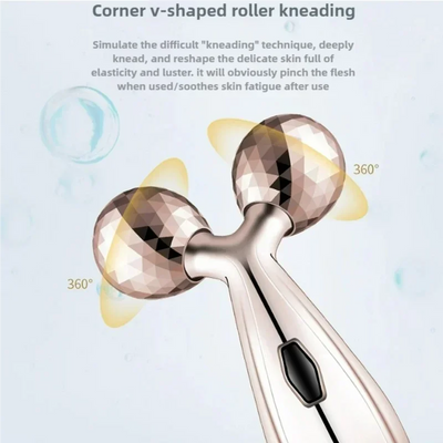 Fascia Tools Body Massager Lifting Manual 3D Roller Massager 2 Wheels V Face Beauty Instrument Massage Roller Health Care
