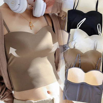 Women Solid Colour Wireless Padded Bra