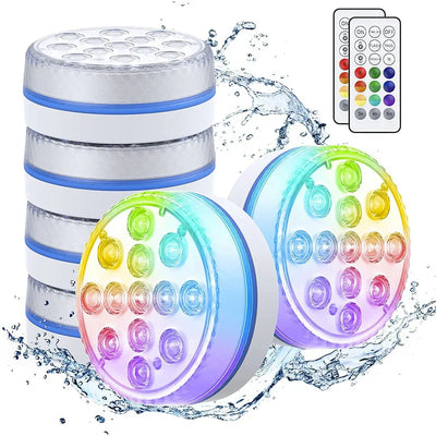 13LEDs Pool Light Underwater Swimming Pool Lighting Updated Submersible Light IP68 Outdoor Spotlight for Aquarium Fish Tank Pond