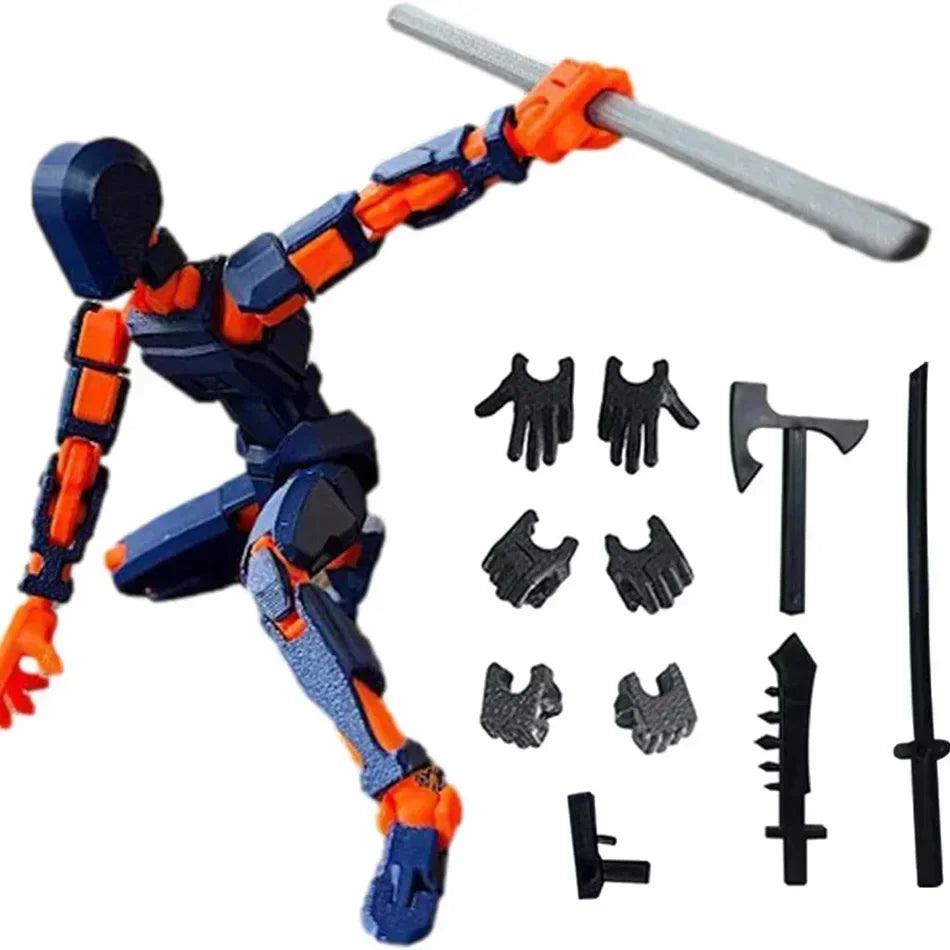 Multi-jointed movable shapeshift robot 3.0 3d printed mannequin dummy 13 action figures toys kids adults