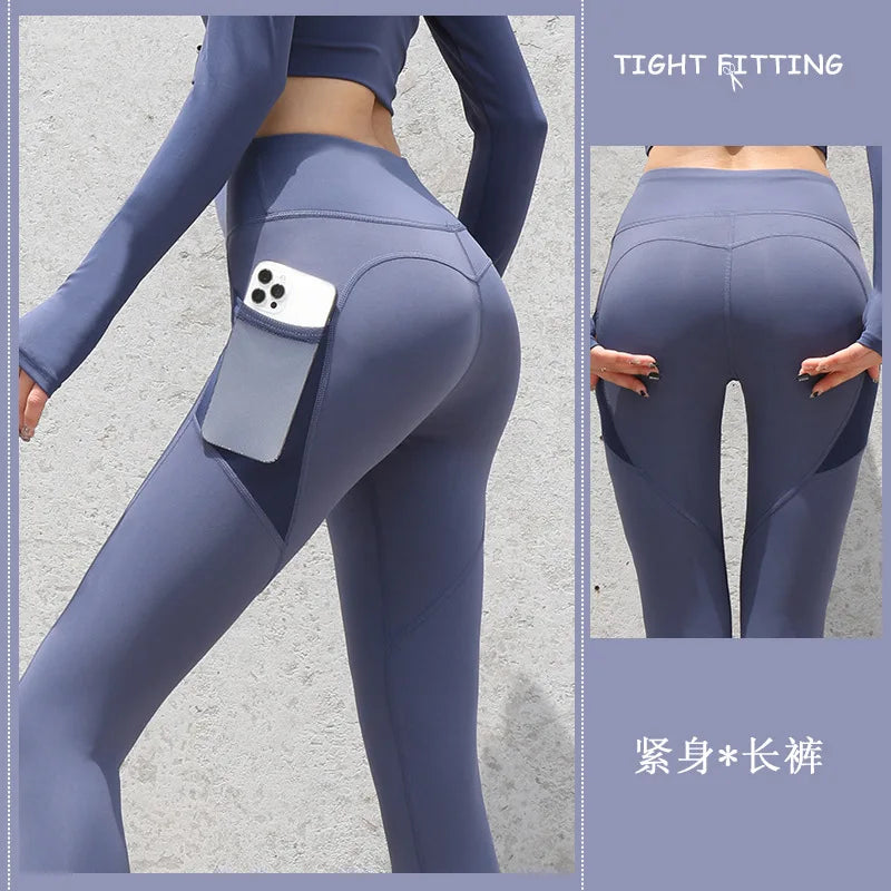 Women Leggings With Pockets Control Running