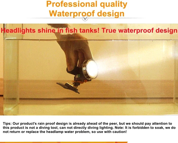 Rechargeable HeadLamp Strong Light Long Range LED Night Fishing Family Mountaineering Headlamp With Flashlight Small Mining Lamp