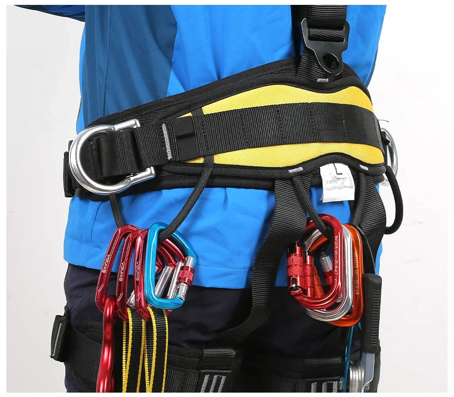 Full Body Five-point Safety Belt Rope High Altitude Work Safety Harness Outdoor Climbing Training Construction Protect Equipment
