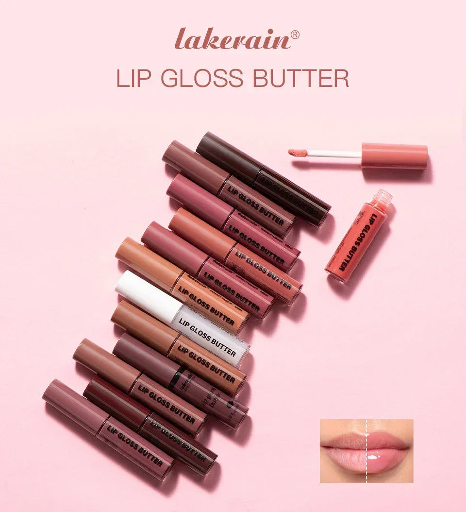 8ml Butter Non-stick Cup Gloss Lip Gloss Moisturizing Mirror Lip Gloss Lasting Color Lip glaze Dye Lip Liquid Makeup For Women