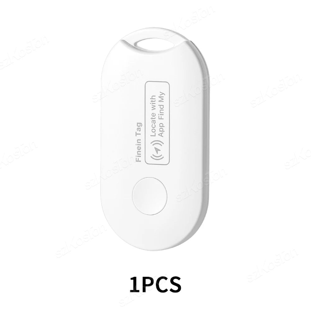 White Apple Find My tag in Smart iTag for iOS Bluetooth tracker