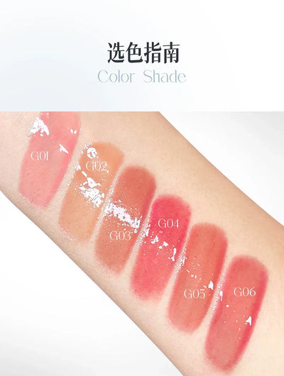 Lip Gloss Moisturising Glass Lip Nude Lipstick Korean Makeup Hydrating Lipgloss All the Feels High-Shine Hydrating Vitamin E
