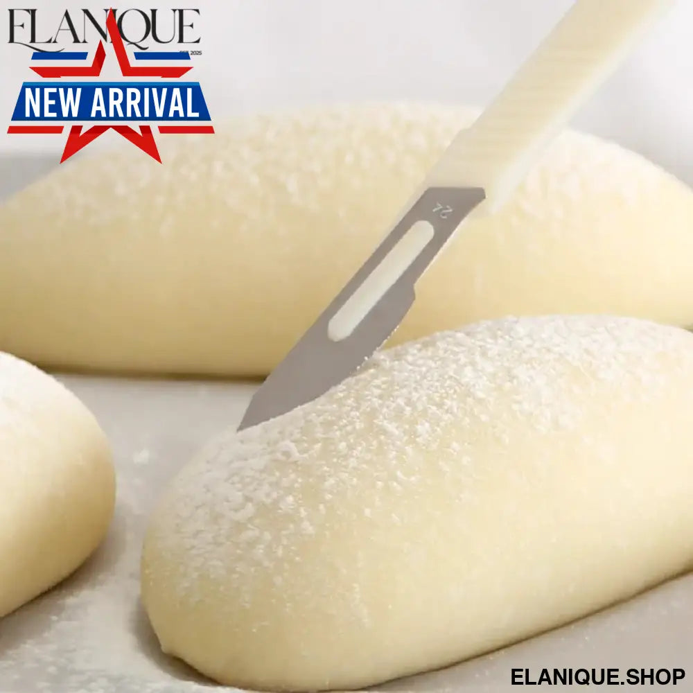 Baguette & Pizza Bread Slicing Knife – Carbon Steel Blade Pastry Cutter