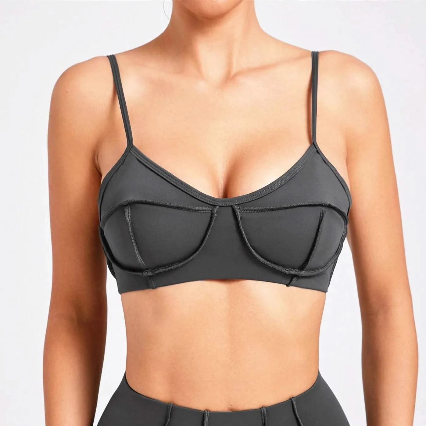 Women Nude Straps Yoga Sets Activewear