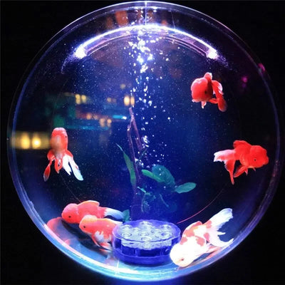 10leds RGB Submersible LED Lights Underwater Night Light Outdoor Swimming Pool Light Tea Light Vase Pond Party Wedding Decor