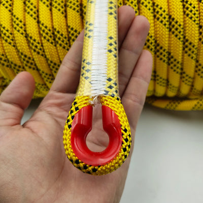 12mm 50m Outdoor Climbing Rope Escape Rescue Static Rope Rock Equipment Mountaineering Lifeline Emergency Survival Safety Gear