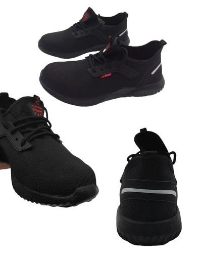Men's work safety shoes Sports shoes Anti-puncture and anti-smash protection shoes Lightweight men's casual shoes Safety boots